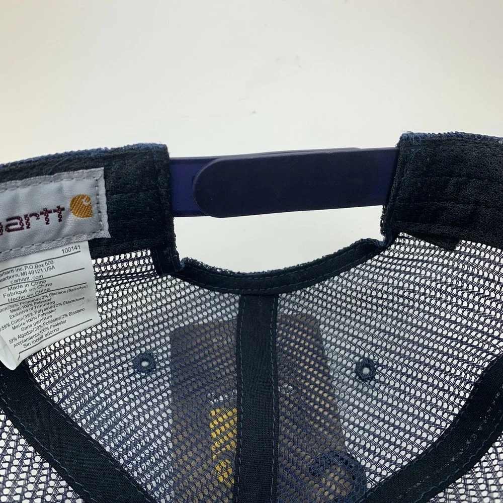 Knippelmier Chevrolet Hat Carhartt Blue Mesh Trucker OSFA Adjustable Snapback
